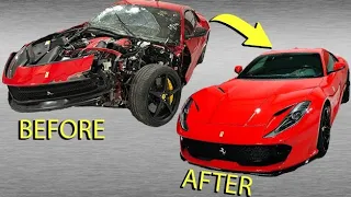 Rebuilding WRECKED Ferrari 812 In 10 MINUTES!! (VIDEO #66)