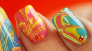 Water Marble Nail Art