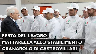 Il Presidente Mattarella visita lo stabilimento Granarolo di Castrovillari