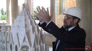 Jordi Faulí explica la sagristia de ponent de la Sagrada Família