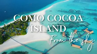 COMO COCOA ISLAND MALDIVES FROM THE SKY 🚁🏝 Drone views of this amazing resort (4K UHD 2022)