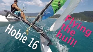 How to fly the hull, a Hobie 16 tutorial