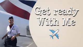 GET READY WITH ME CABIN CREW MAKEUP | BRITISH AIRWAYS