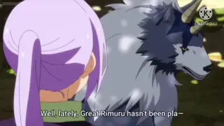 (Slime Diaries):Shion and Ranga fights over Rimuru