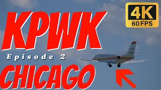 #2 WINDY DAY Chicago Executive Airport (PWK) 🇺🇸 Plane Spotting - Close up Landing / Take off ASMR