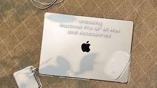 Macbook Pro 16" M1 Max 1TB (Silver) | Accessories | Unboxing #vlog #apple #macbookpro #laptop