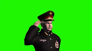 Полицейский на хромакее .Полицейский Video green screen.