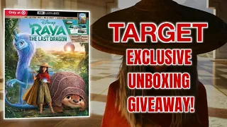RAYA AND THE LAST DRAGON (2021) | 4K UNBOXING | TARGET EXCLUSIVE | Giveaway Closed!