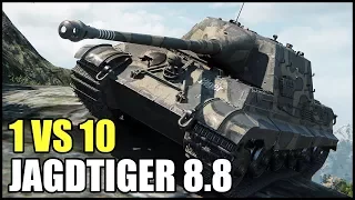 8,8 cm Pak 43 Jagdtiger - 1 vs 10 - 13 Kills - Best Replays World of Tanks