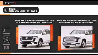 GBT 2022 LC200 To 1:1 LC300 Body Kit Display--For Toyota Land Cruiser 200 Model Upgrade Facelift