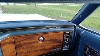 1987 Cadillac Brougham d'Elegance interior -Sold