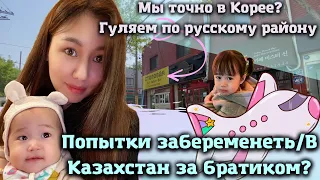 Попытки забеременеть/в Казахстан за братиком?Русские районы в Корее #кореявлог#жизньвкорее