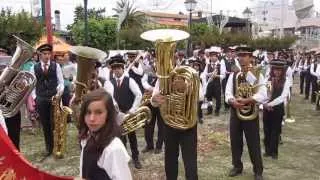 A BANDA ALVARENSE, NA DESPEDIDA, DA FESTA,  POVO, E COMISSÃO DE FESTA.