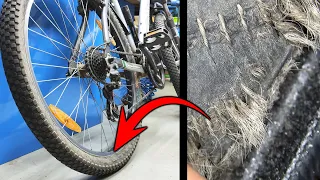 What happens to the tire, when you ride with low pressure. How to change a bicycle tire