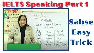 IELTS Speaking Part 1 l Very Easy Trick for multiple topics