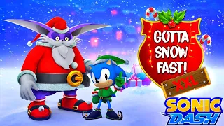 Sonic Dash - Santa Big vs Eggman Boss Christmas Update New Character Unlocked