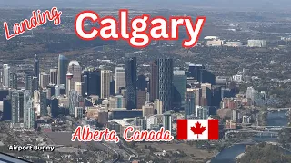 Spectacular Calgary View | Landing at YYC Alberta Canada | United Airbus A319