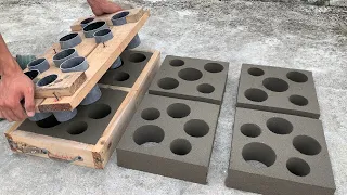 Diy - Cement Ideas Tips / Making molds and casting decorative garden ventilation bricks from wood