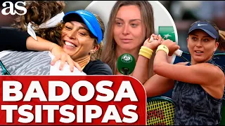 BADOSA agradece a TSITSIPAS sus consejos: "APRENDO MUCHO DE ÉL"