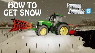 HOW TO GET SNOW in Farming Simulator 2022 | USING THE SEASONS IN FS22 | PS4 | PS5 | Xbox One