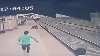 Railway worker in India saves 6-year-old boy from oncoming train