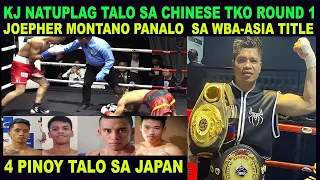 Highlights: KJ Natuplag TALO 1ST ROUND TKO JOEPHER MONTANO Panalo | Jayson Vayson 4 PInoy TALO JAPAN