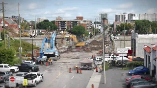 Time-lapse Video: Bronson Ave Rapid Bridge Replacement on Highway 417 in Ottawa