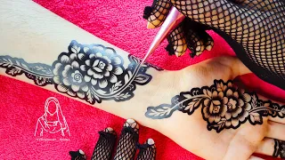 Trying Mehndi Stencil For the First Time  || Apply Henna Within a Minutes || Henna stencil Tutorial