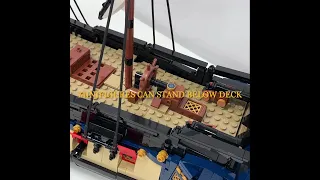 Imperial Frigate Minerva - Features in Brief  (LEGO BrickLink Designer Program Series 4 Entry)