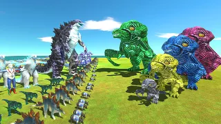 Orga Of Evolution VS Blue Team - Animal Revolt Battle Simulator