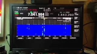 Kenwood TS-990S RTTY TEST - Connected to a Dell 30" TFT Monitor with DVI