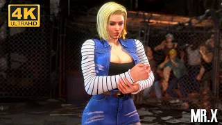 Cammy cosplaying Android 18