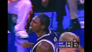 2004 NCAA Tournament Sweet 16: #7 Xavier vs #Texas (high quality highlights)