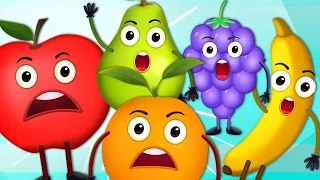 Five Cute Fruits Jumping On The Bed 🍊🍇 | Nursery Rhymes And Sing Along Songs For Kids