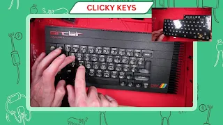 ZX Spectrum Toastrack Mechanical (Clicky!) Keyboard + Refurbish
