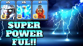 5 Electro Titan + 6 Lightning Spell = Super Powerful!! Best Th15 Attack Strategy - Clash of Clans