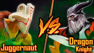 Dota 2 Juggernaut VS Dragon Knight | 7.29d DOTA 2 Battle