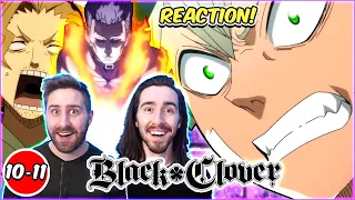 Reacting to BLACK CLOVER EPISODE 10 & 11 | Bah-ha! Asta and Magna Combo Attack!