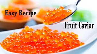 Homemade Fruit Caviar | Fruit Caviar Recipe | How To Make Fruit Caviar | Molecular Gastronomy