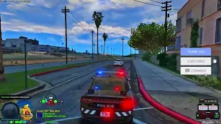 Police Car Flipped over due to a curb (Got to be mo careful lol) | Elevation Spring RP |