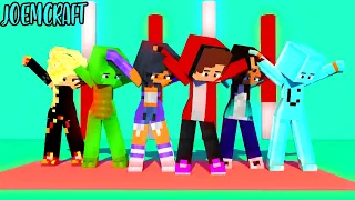 COUPLE DANCE | MAIZEN, APHMAU, CRAFTEE | PHUTHON DANCE | GANGNAM STYLE - Minecraft Animation