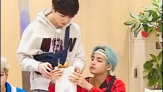 Taekook moments I think about a lot #1 | Happy to share food