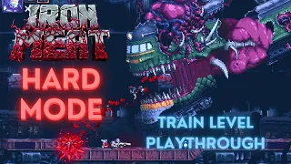 Taking on Iron Meat's Train Level on HARD MODE #indiegame #runandgun #retrogaming #gaming #games