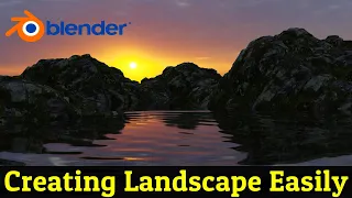 Creating Landscape And Terrain Easily | Blender 3.3 Tutorial