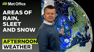 02/03/24 – Wintry weather continues – Afternoon Weather Forecast UK – Met Office Weather