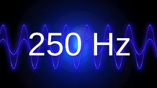 250 Hz clean pure sine wave TEST TONE frequency