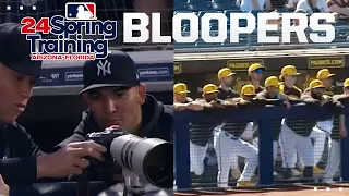 2024 Spring Training BLOOPERS (Judge's photo, kicked ball, hysterical interviews AND MORE!!!) 🤣🤣🤣