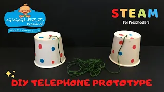 Telephone Prototype | STEAM activities for kids | DIY STEAM Craft Ideas | Gigglezz Preschool