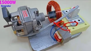 Get Free energy 15000w 220v powerfulelectric generator using 100% copper wire