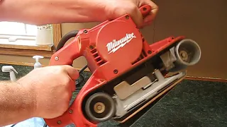 MILWAUKEE  HEAVY DUTY 4 X 24 BELT SANDER tested by stampinsisters